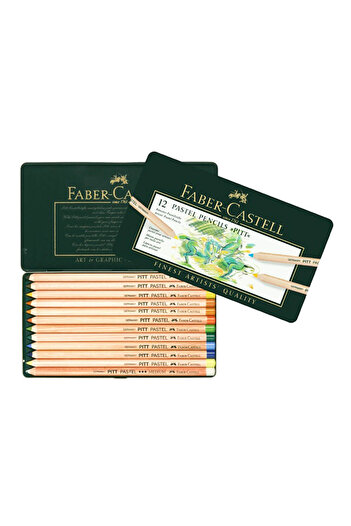 Faber Castell Pitt Pastel Pencils 12 Colors 112112