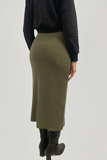 Cherry Lane Women's Shardonlu Reported Camisole Ring Detailed Pencil Skirt