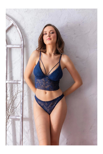 emosavm Gallipoli 31712 women's bralette and slip set