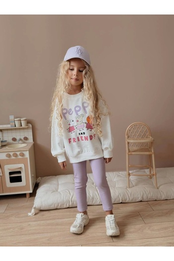 Juno kids Lilac Peppa Tights Set