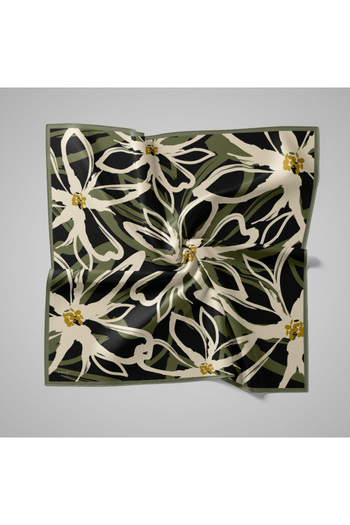 PİRAMİT Natural Scarf |   Linear Daisy