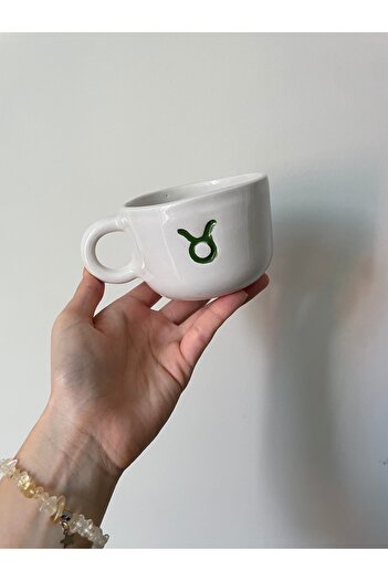 Nouis Handmade Taurus Zodiac Ceramic Mug