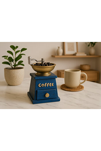 CEZVE HOME Coffe Nostaljik Dekoratif Kahve Öğütücü Kahve Köşesi Retro Kahve Değirmeni