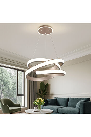 RFAN Pendant, Model 5005, With Remote Control, 3 Types of Light, Adjustable Height, 262W, Gray