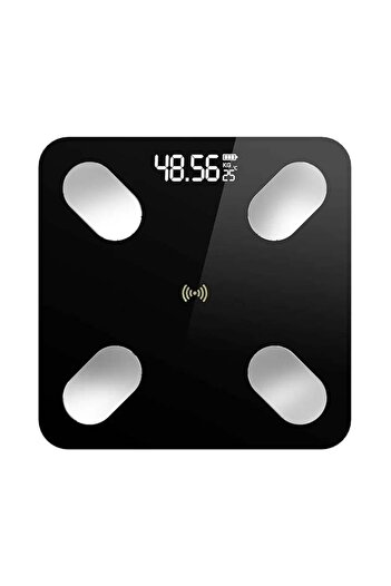 WXZ SHOP Electronic Body Scale, WXZ Shop, Smart, Digital Screen, Supports Maximum 180 Kg, Black