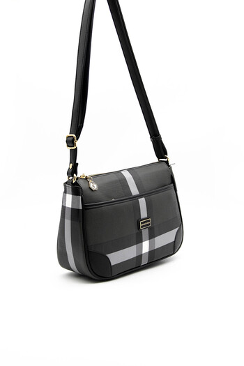 Silver Polo Women / Girls Crossbody Bag 1060-39745 Crossbody Bag Mk129 Black-Matte Black