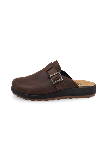 Fly Flot Men's Slippers/ Slippers (Home) 52 722 Ul Leather Man Slipper 2507-Dark Brown