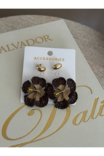 LUXSTONE Lotus Flower Gold Set Earrings