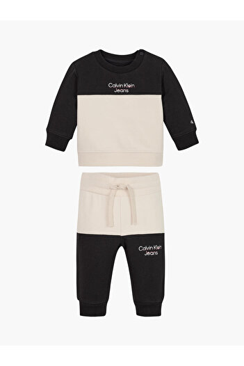 Calvin Klein HERO LOGO COLOUR BLO Bebek Siyah Eşofman Takımı