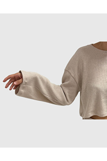 haha Basic Long Sleeve Blouse - Pants Set for Women