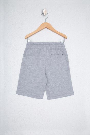 U.S. Polo Assn. Boy's Gray Knitted Shorts 100% Cotton