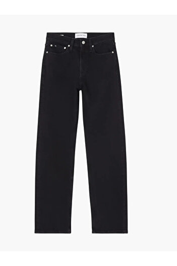 Calvin Klein HIGH RISE STRAIGHT Kadın Antrasit Kot Pantolon