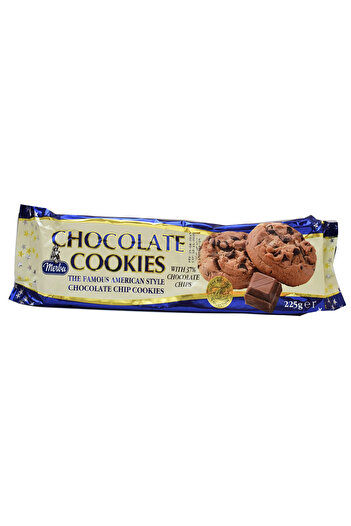 Merba Chocolate Cookies – 37% Chocolate, 225g, Pack of 6
