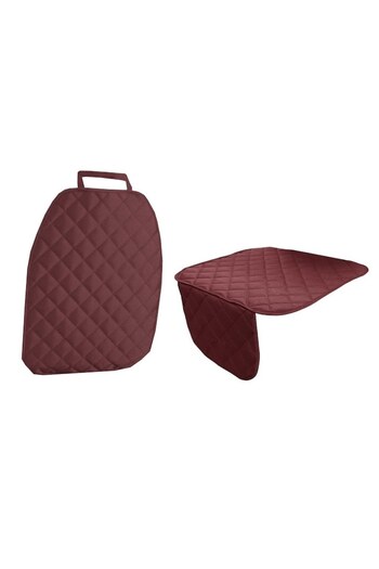 Metru Patrat Set 2 quilted universal car seat covers, washable, burgundy
