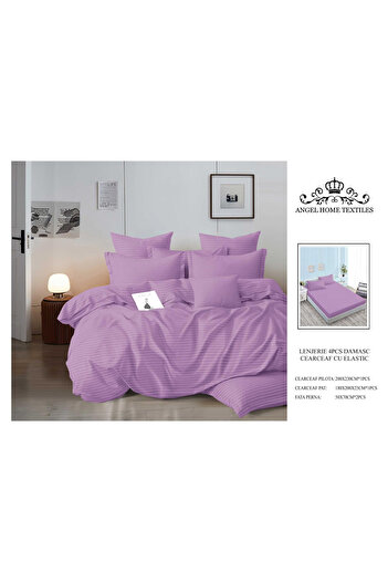 FIONNA.RO Fine Satin Damask Underwear With Elastic - Lilac