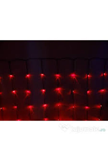 SDX Market Christmas installation 3 m x 3 m, Red Curtain, 300 LEDs, light curtain / garlands / lights