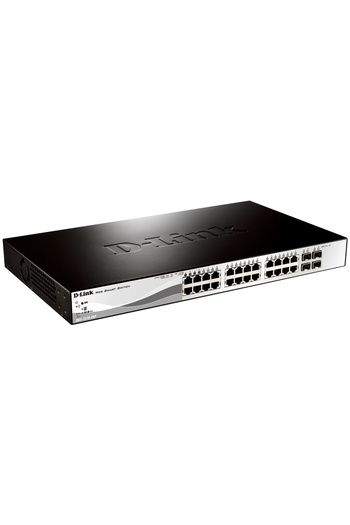 D-Link Switch DGS-1210-28P, 24x10/100/1000Mbps, 4xSFP