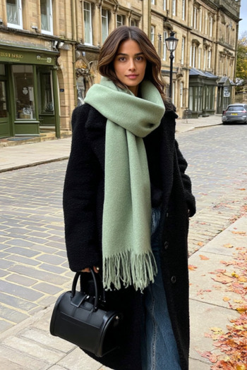 LAGRANZE Women's Soft Textured Loose Scarf Shawl