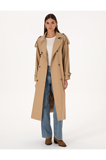 Pierre Cardin Beige Trench Coat 50309015-Vr011