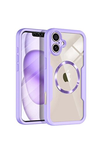 SKYDDAR INNOVATION Carcasă + folie pentru iPhone 17, [pachet 360°] ColorVerse MagSafe, set autocolante, violet