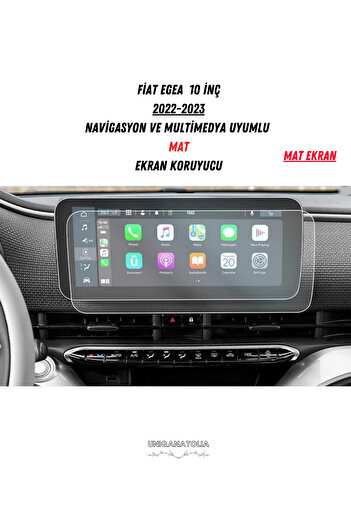 UniqAnatolia Fiat Egea 2022-2023 Navigation and Multimedia Compatible Matte Screen Protector
