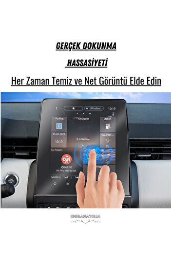 UniqAnatolia Renault Clio 5 R Link 9.3 Inch Navigation and Multimedia Compatible Nano Screen Protector