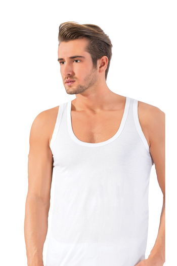 BELLİZZİ Men's 100% Cotton Oversized Large Size Undershirt 3-Piece Set 720
