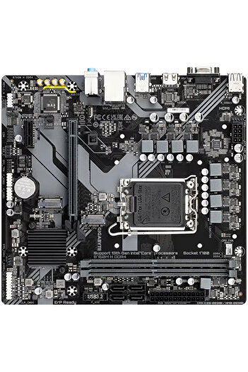 Gigabyte Placă de bază B760M H DDR4, LGA1700, mATX
