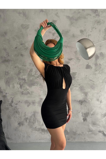 soonaksesuar Mini Micro Dress with Window S3843