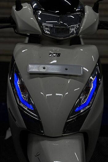 Banxtre Headlight Design Sticker Set (Right and Left) Compatible with Daytime Running Lights for Tvs Jupiter 125