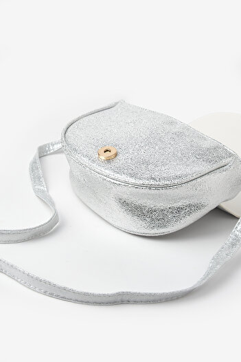 Le Mabelle Silver Heart Figured Girl's Shoulder Bag