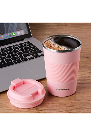 GEMFUL Travel Coffee Mug Stainless Steel Vacuum Ice and Hot Drinks Insulated Tumbler for Home Office