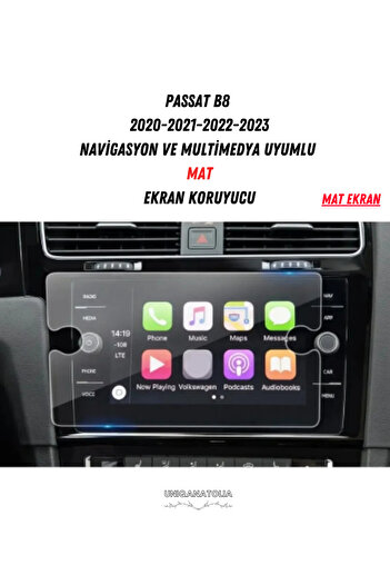UniqAnatolia Passat B8 8.5 Inch 2020-2023 Navigation and Multimedia Compatible Matte Screen Protector