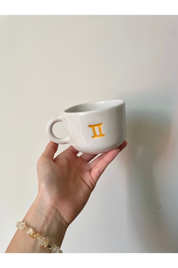 Nouis Handmade Twins Zodiac Sign Ceramic Mug