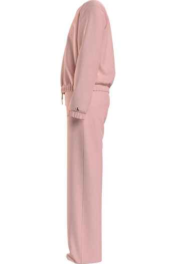 Calvin Klein CKJ LOGO BOXY CN SWE Kadın Pembe Eşofman Takımı