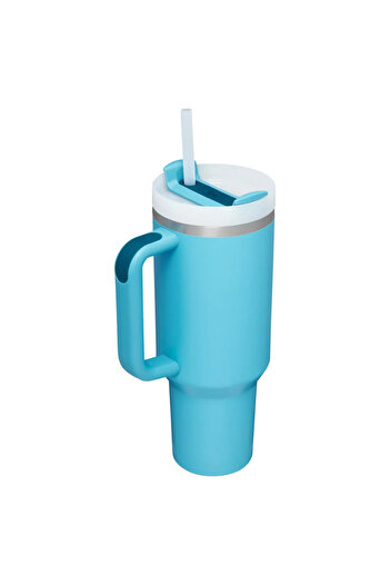 Generic Stanley Quencher H2.0 FlowState 40oz Tumbler with 3-Position Lid, Handle & Straw - Sky Blue