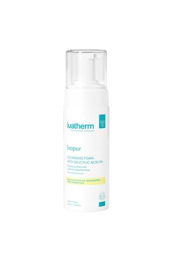 IVATHERM Cleansing foam with 2% Salicylic Acid with acne-prone skin Ivapur Ivatherm, 160 ml