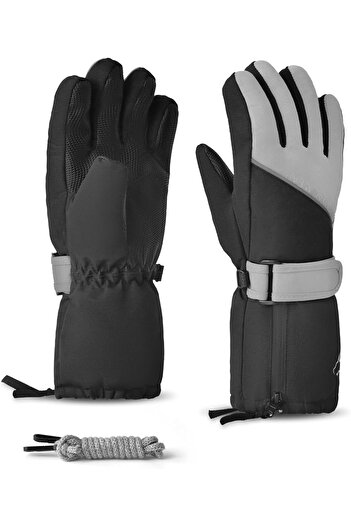 OEM Winter gloves for children 7-9 years old Gray