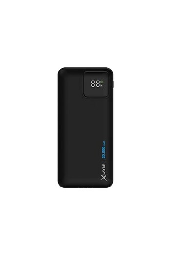 xLayer Powerbank 20000mAh PD, integrated cables, LED display, black