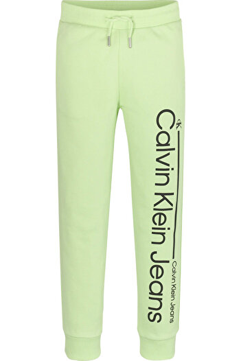 Calvin Klein INST. LINED LOGO SWE Erkek Yeşil Eşofman Altı