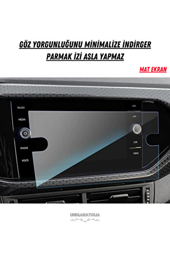 UniqAnatolia Volkswagen T-Cross 2022-2023 Navigation and Multimedia Compatible Matte Screen Protector