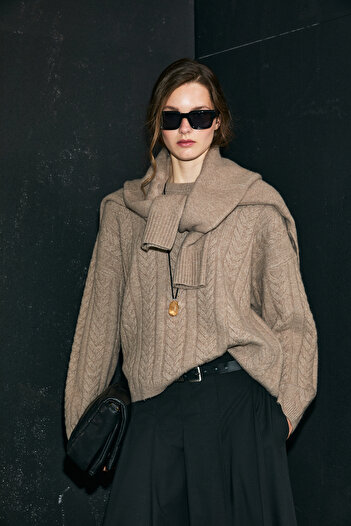 Lufian Mıra Women's Sweater Mink