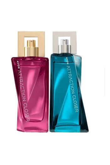 AVON Set de parfum Avon, Attraction Closer pentru ea, 50 ml si Attraction Closer pentru el, 75 ml