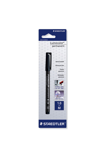 Staedtler Lumocolor Permanent Marker MST317-9BKDA Black – 1.0mm Fine Tip