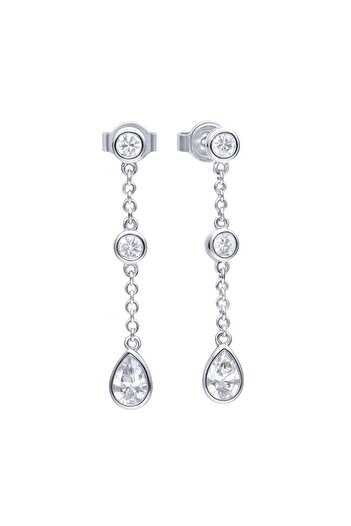 Diamonfire Cercei din argint, cu pendul din argint cu zirconiu cubic, 622081