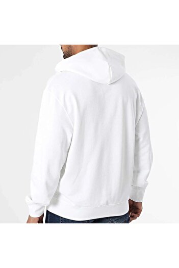 Calvin Klein LS EU 350TERRY SP CALVIN GRAPHIC Beyaz Erkek Sweatshirt
