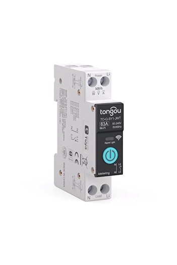 OEM 6A Wi-Fi smart relay, electrical automation, consumption monitoring, compatible with Alexa/Google