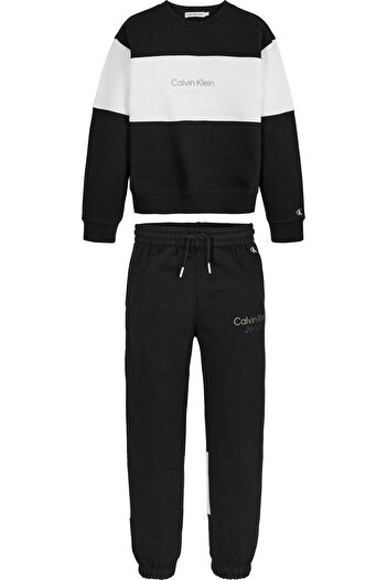 Calvin Klein COLOR BLOCK HWK SET Erkek Siyah Eşofman Takımı