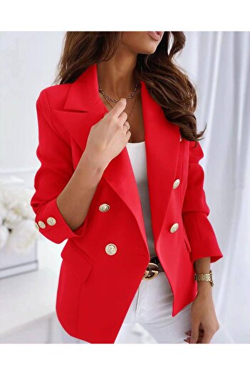 GLAMSI Jacket with gold details and lining