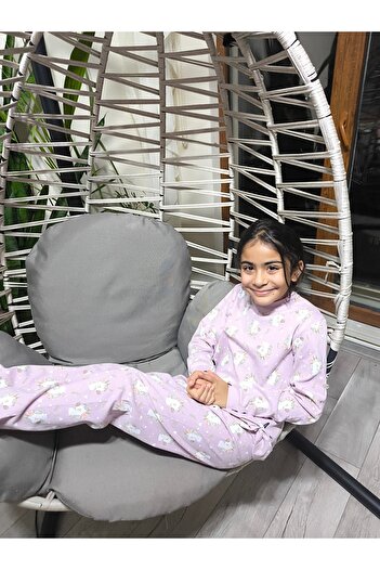 Miniworld Kız-Erkek Bebek- Çocuk Pijama Takımı %100 Pamuk Uzun Kollu Yuvarlak Yaka Mevsimlik